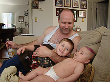 Ryder with Dave and Hunter