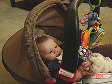 Hunter ready to go home.