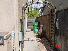 Another view with the arbor.