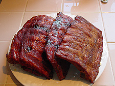 Platter of ribs.