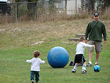 Ryder, dad & Hunter after practice