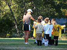 The boys getting their jerseys