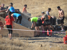 Dave filling up his bucket.
