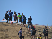 On the way down with the bucket.