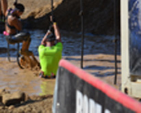 Dave ready to climb the rope.