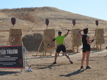 Dave throwing the javelin
