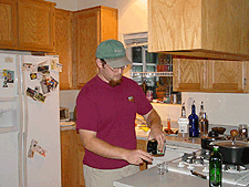 Austin with his Jagermeister.