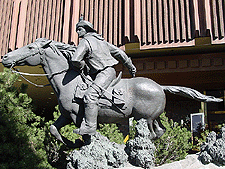 Statue outside Harrah's.