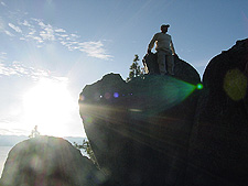 Dave on rocks.