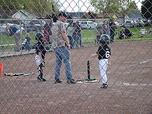 Hunter at bat