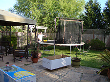 Dave adds the safety net.