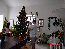 Dave and Hunter watch.