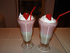 Valentine's Day shakes for the boys