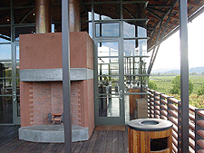 Stryker on back deck.