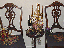 Partridge in a pear tree candelabra.