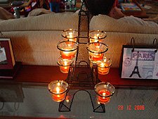 Eiffel Tower votive holder from Natalie