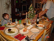 Hunter at the table