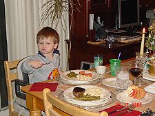 Hunter at the table