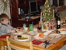 Hunter at the table