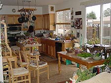 Heidi getting ready for the party.