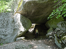 Heidi in a bear's den...