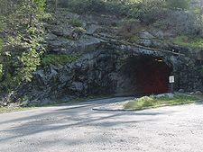 Rock tunnel up at Tunnel View