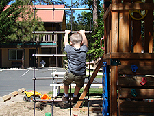 Hunter at the playground