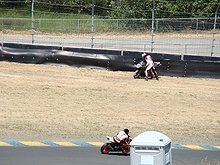 Another rider crashed