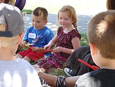 Dylan & Ailey at music time