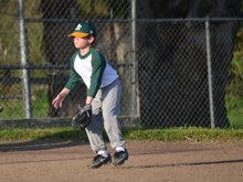 Hunter's second baseball practice