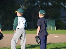 Hunter's second baseball practice