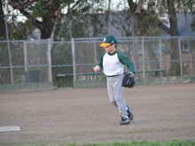 Hunter's second baseball practice