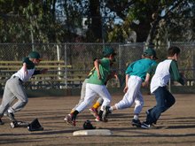Hunter's second baseball practice