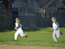 Hunter's second baseball practice