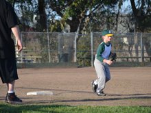Hunter's second baseball practice