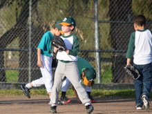 Hunter's second baseball practice