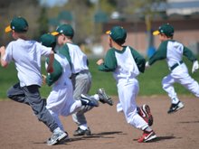 Hunter's third baseball practice