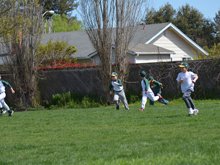 Hunter's third baseball practice