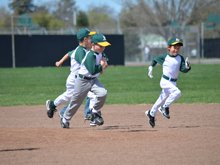 Hunter's third baseball practice