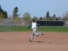 Hunter's third baseball practice