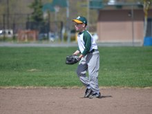 Hunter's third baseball practice