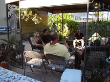 Relaxing in the Gazebo