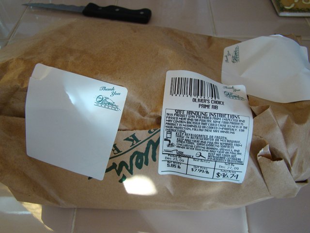 Prime rib for Christmas