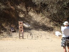 Dave shooting targets.