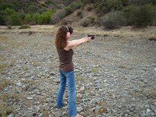 Heidi shooting her .22