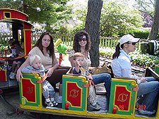 Hunter and Heidi on the train ride