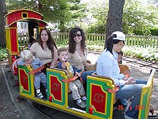 Hunter and Heidi on the train ride