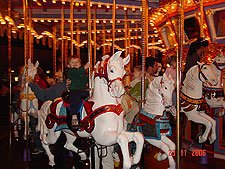 Hunter and Heidi on the carousel