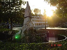 River Boat when the sun was going down