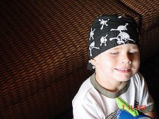 Hunter in the hotel room